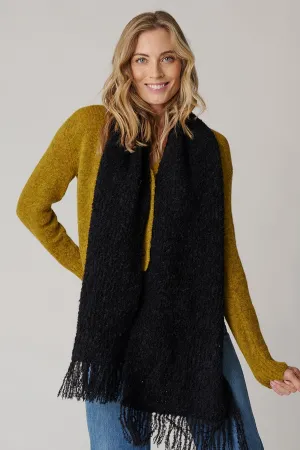 Women's Ribbed Boucle Scarf