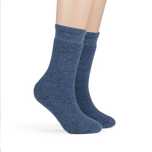 Women's Thermal Wool Socks - Black, Denim, Gray (1241C01), 3 Pack - FINAL SALE