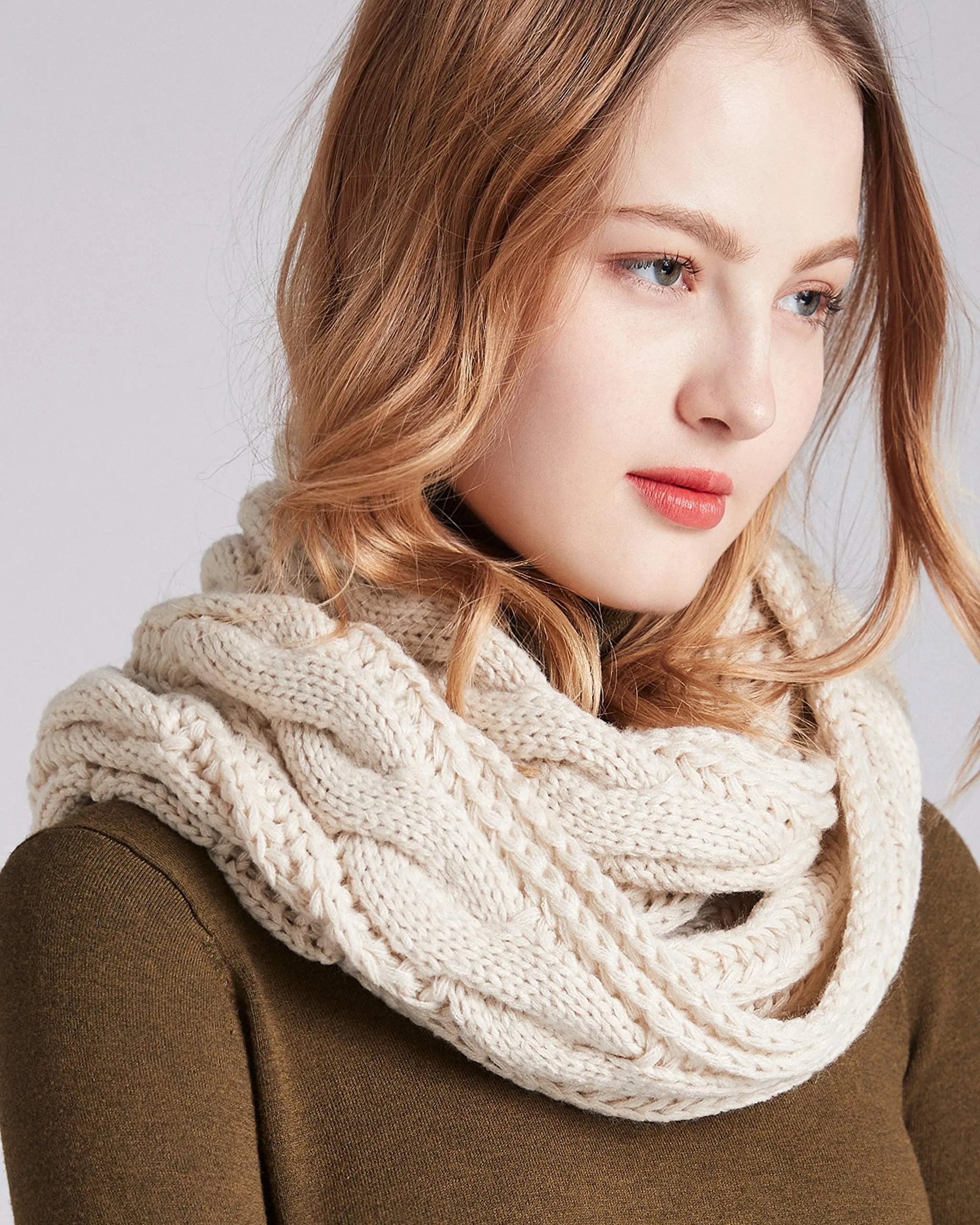 Womens Thick Ribbed Knit