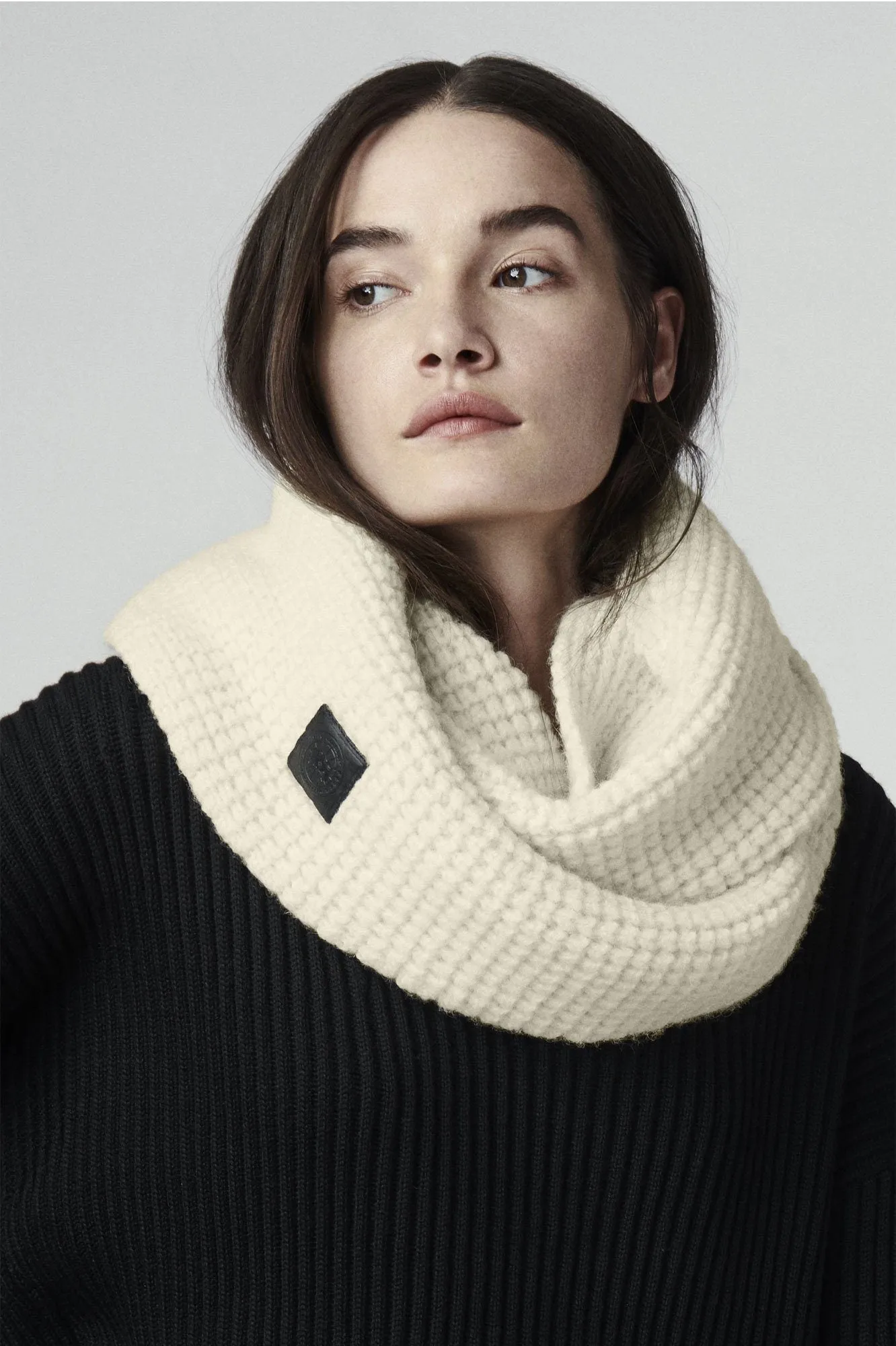 Womens Waffle Infinity Scarf