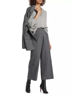 Wool-Cashmere Quarter-Zip Sweater