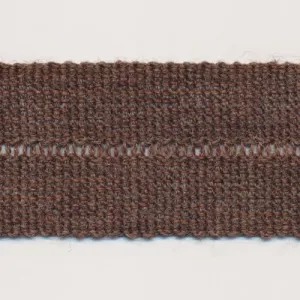 Wool Knit Binder Tape #36 Dark Brown