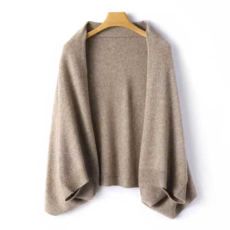 Wool Knit Shawl & Scarf Wrap – Soft, Warm, and Elegant.