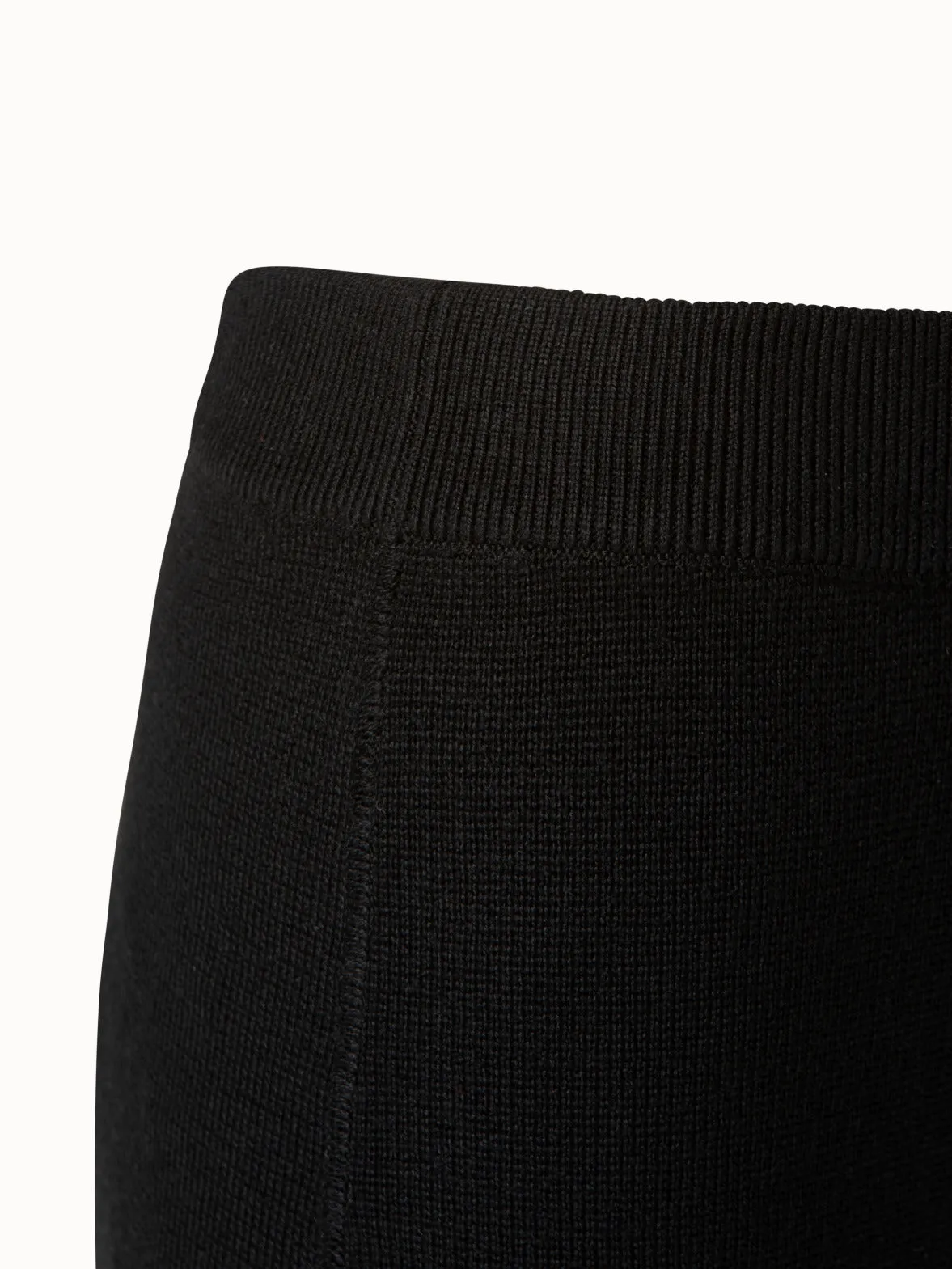 Wool Silk Knit Legging with Snap Detail
