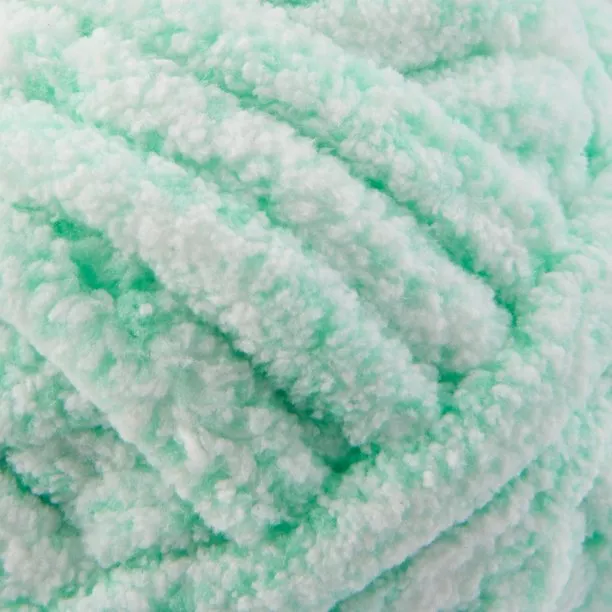 Yarn Chenille Heathered in Green with 33 Yards Pack of 4