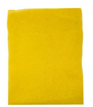 Yellow Small Cashmere Plain Scarf